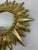 Glass Late 20th Century Gold Gilded 12.5" Sunburst Wall Mirror For Sale - Image 7 of 18