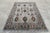 Gray Ziegler Design Area Rug, Hand-Knotted Wool, Floral, 5x7, Silver & Teal For Sale - Image 8 of 12