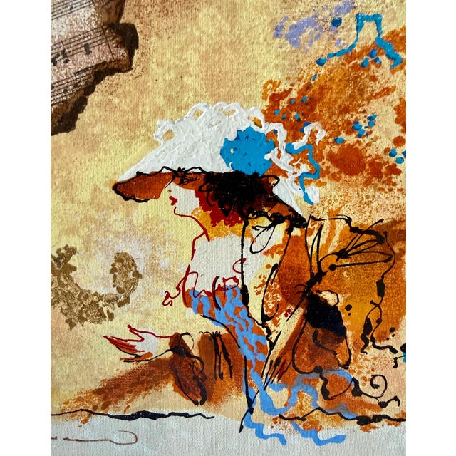 Tanya Wissotzky and Alexander Galtchansky, Silkscreen on Canvas Musical Belle Epoque Composition Alexander & Wissotzky For Sale - Image 9 of 18