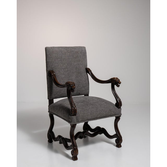 19th Century Brown Wood Club Chairs For Sale - Image 14 of 15