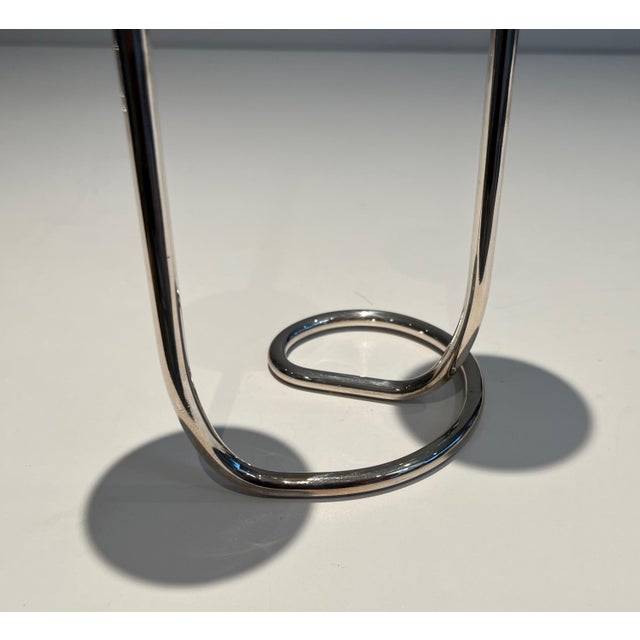 Silver Design/One silver metal candlestick For Sale - Image 8 of 12