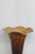 Mid 20th Century Art Glass Vase Italian Style Tortoiseshell Leopard Print With Ruffled Edge 4881b For Sale - Image 5 of 12