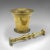 1850s Victorian Antique Apothecary Mortar and Pestle, English, Brass, Chemist For Sale - Image 11 of 11
