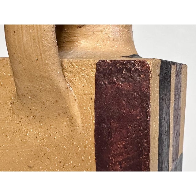 Sculptural Cubic Studio Ceramic Art Jug, Germany, 1940s For Sale - Image 12 of 18