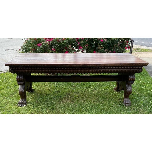 17th-Early 18th Century Tuscan Baroque Walnut Trestle Table For Sale In Richmond - Image 6 of 11