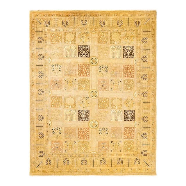 Mogul Collection Hand-Knotted Area Rug - Ivory 8' 1" x 10' 6" For Sale - Image 4 of 4