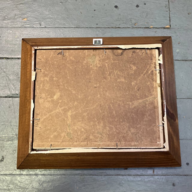 1950’s Original Impressionist Cityscape Park Painting For Sale - Image 4 of 5