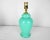 Glass Aqua Blue Glass Boudoir Lamps, Pair For Sale - Image 7 of 11