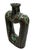 Vintage Mid-Century Modern Sculptural Drip Glaze Vase – Dark Brown & Emerald Green Cutout Vessel For Sale - Image 4 of 12