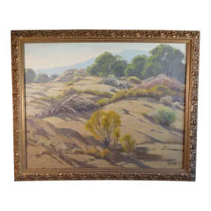 Sam Hyde Harris Desert Scene Circa 1930 Oil on Canvas