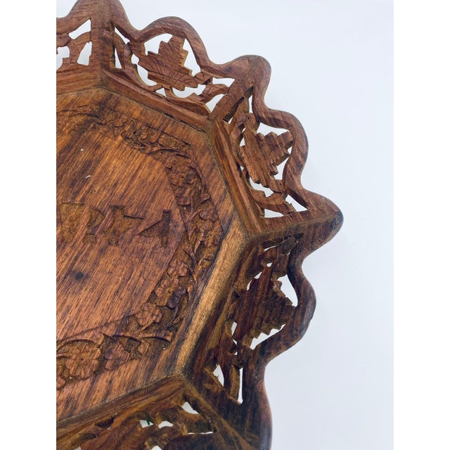 1970s Indian Wooden Tray, 1975 For Sale - Image 5 of 10