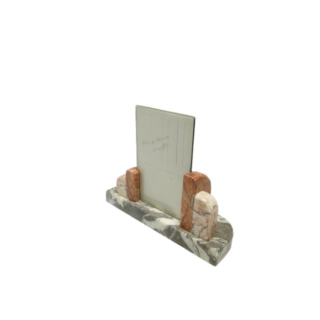 Gray Art Deco Stone Frame, Belgium, 1930s For Sale - Image 8 of 12