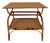 Mid-Century Art Deco Italian Bamboo and Rattan Wicker Coffee Table For Sale