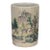 Famille Rose Crackle Glaze Porcelain Brush Pot With Landscape Scene For Sale