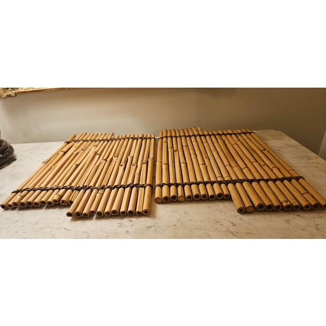 Pair of Vintage Bamboo Place Mats For Sale - Image 13 of 18