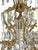 Mid-Century Modern Brass and Lead Crystal Chandelier from Palwa, 1960s For Sale - Image 3 of 13