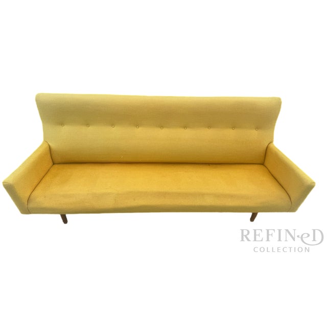 1950s Attributed to Jens Risom Sofa – Original Family Ownership, Reupholstery Project For Sale In Boston - Image 6 of 11