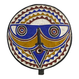 Vintage African Tribal Wooden Goli/Baule Mask I Coast 16.5" H