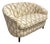 Danish Banana Style Channel Tufted Loveseat, Vintage For Sale