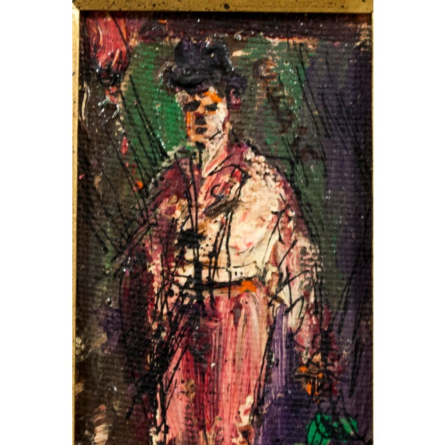 Outstanding Pascal Cucaro Oil Painting Framed Cory Gallery Label San Francisco H-4601. Painting is on a artist board...