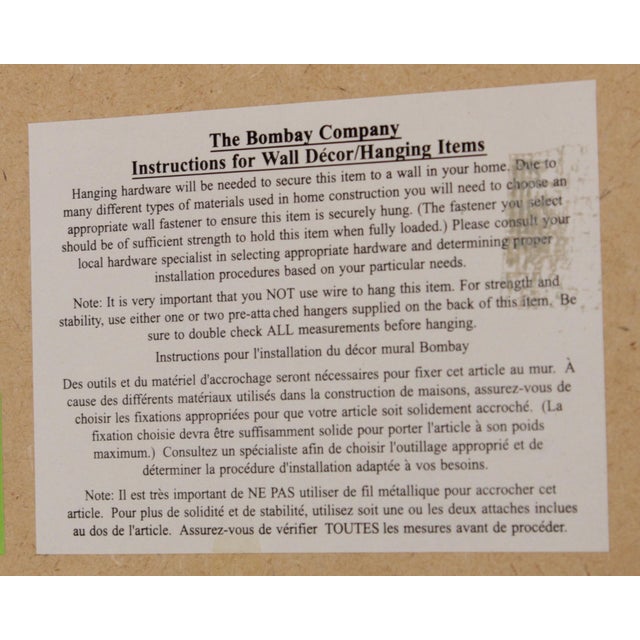 Bombay Co. Multi Beveled Glass Panel Gold Mirror For Sale - Image 16 of 16