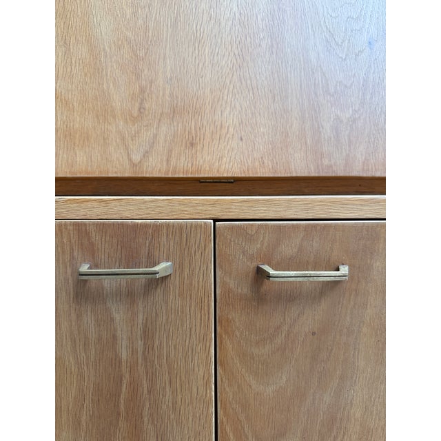 Mid-Century Modern Oak Secretaire, 1960s For Sale - Image 12 of 18