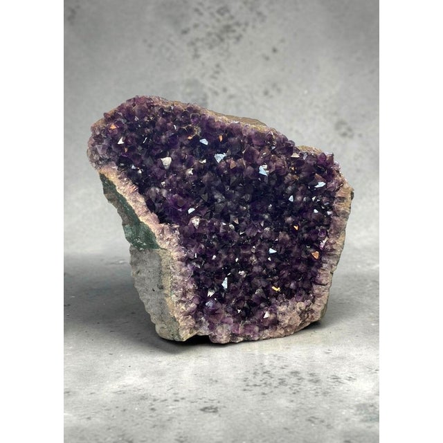 15th Century & Earlier Museum-Scale Uruguayan Amethyst Geode Flower – Aaa Grape Jelly Purple Druzy, 27" For Sale - Image 5 of 11