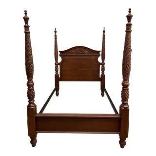 Ethan Allen Montego Four Poster Bed, Queen Size For Sale