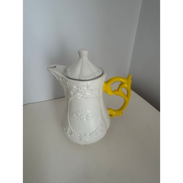 White 1990s Seletti I-Ware’s Collection Tea Set With 2 Cups/Saucers/Teaspoons - 8 pcs For Sale - Image 8 of 10