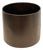 Vintage Genuine Leather Waste Basket in Chocolate Brown For Sale
