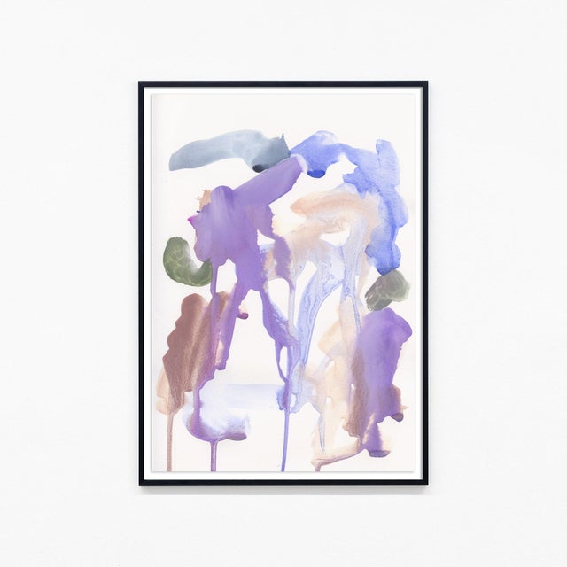 Contemporary "Yuzu" Abstract in Pastels - 40" X 60" For Sale - Image 3 of 4