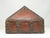 Brick Red Antique Indian Iron Bound and Lacqured Dowry or Jewelry Box For Sale - Image 8 of 12