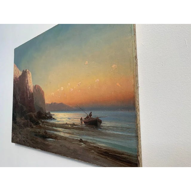 Eugenio Amus, Marina, Oil on Canvas For Sale - Image 6 of 10