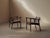 French Modernist Reconstruction Oak Armchairs, 1940s, Set of 2 For Sale - Image 14 of 16