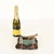 Italian Curved Leather and Crystal Glass Ashtray from Nova Tecno, 1950s For Sale - Image 4 of 14
