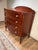 Early 19th Century Early 19th Century New England Federal Mahogany Bow-Front Chest of Drawers With Backsplash, C. 1820–1840 For Sale - Image 5 of 11