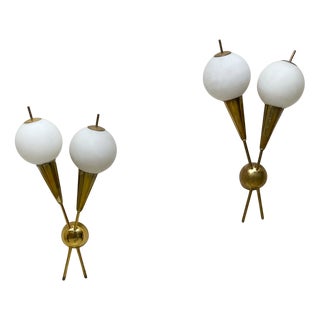 Sconces, 1950s, Set of 2 For Sale