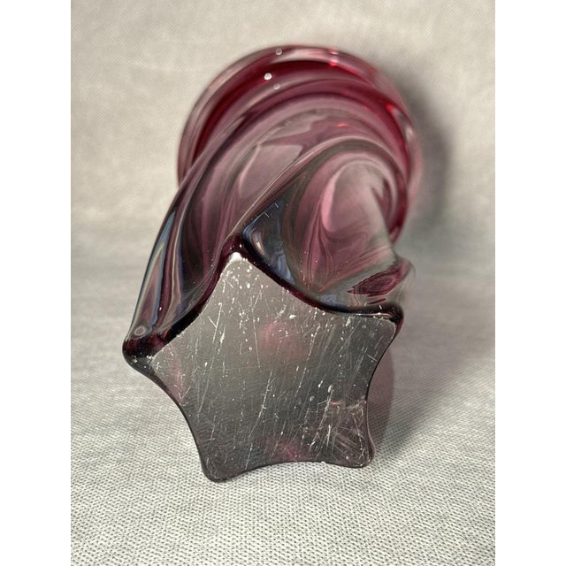 Pink and Blue Murano Glass Vase, Italy, 1960s-1970s For Sale - Image 6 of 8