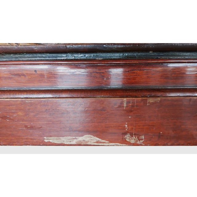 Asian Chinese Hand Carved Dry Bar Folding Flip Top 20th Century For Sale - Image 14 of 16