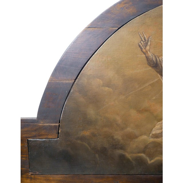 Overdoor Painting of God the Father Trinity, 1800, Oil on Canvas For Sale - Image 14 of 18