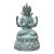 Chinese Rustic Oxidized Patina GuanYin Bodhisattva Metal Buddha Statue For Sale