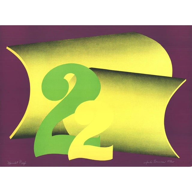 1972 Faith Brusca Untitled Signed Serigraph For Sale