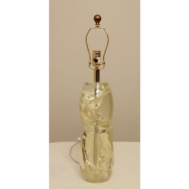 Modern Acrylic Table Lamp For Sale - Image 4 of 13