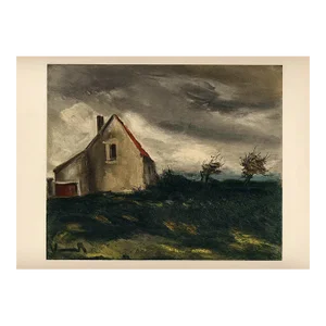 1958 Vlaminck Lithograph 31 the House on the Plain