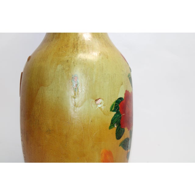 Kitten Playing in Flowers Vase Papier-Mâché For Sale - Image 9 of 14