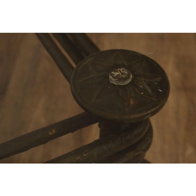 Neoclassical Style Iron And Glass Coffee Table For Sale - Image 11 of 18