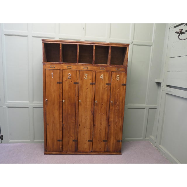 Vintage Pine Sports Locker, 1960 For Sale - Image 3 of 8
