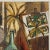 Textile Frederick Robbins Childs - Still Life With Pansy, Bird, and Vases - Signed (Ca. 1960, Oil on Canvas)/Matisse/Leger For Sale - Image 7 of 8
