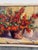 Floral Still Life Oil on Canvas Painting, Vintage For Sale In San Francisco - Image 6 of 12