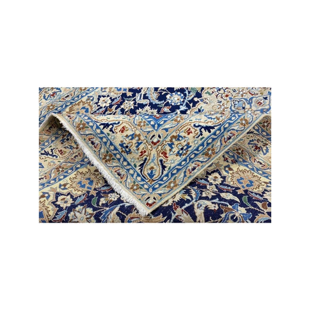 Traditional 1980s Old Persian Naein Area Rug 4x6 For Sale - Image 3 of 8